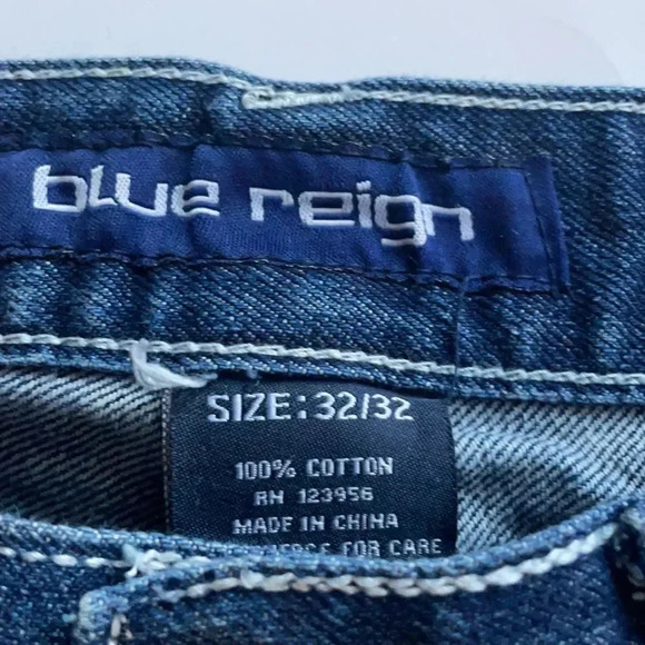 Blue Reign Men’s distressed straight leg jeans, size 32 X 32 - Picture 3 of 11